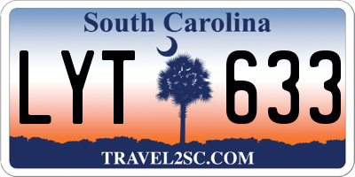 SC license plate LYT633
