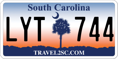 SC license plate LYT744
