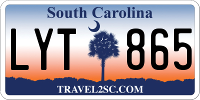 SC license plate LYT865