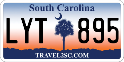 SC license plate LYT895