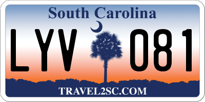 SC license plate LYV081