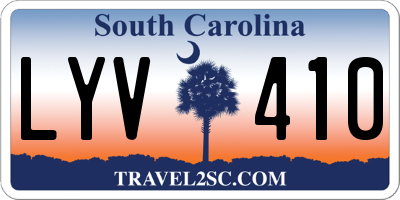 SC license plate LYV410