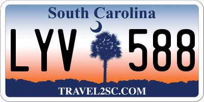SC license plate LYV588