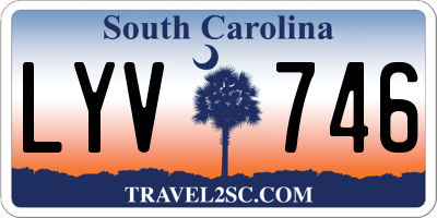 SC license plate LYV746