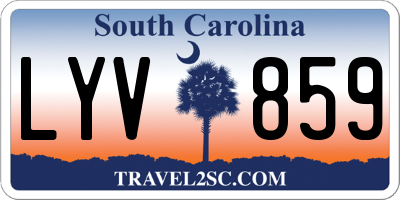 SC license plate LYV859