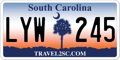 SC license plate LYW245