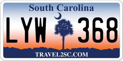 SC license plate LYW368