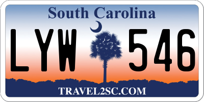 SC license plate LYW546