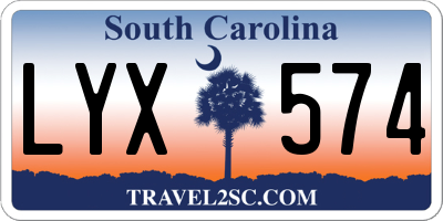 SC license plate LYX574