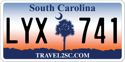 SC license plate LYX741