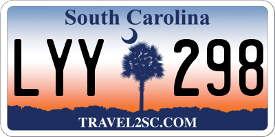 SC license plate LYY298