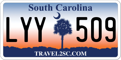 SC license plate LYY509