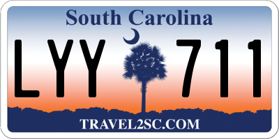 SC license plate LYY711