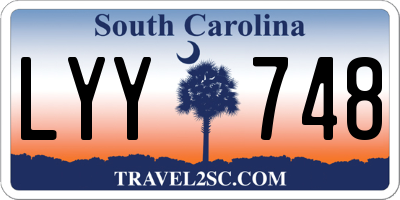 SC license plate LYY748