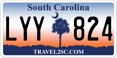 SC license plate LYY824