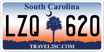 SC license plate LZQ620
