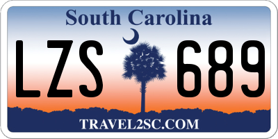 SC license plate LZS689