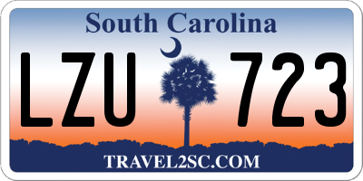 SC license plate LZU723