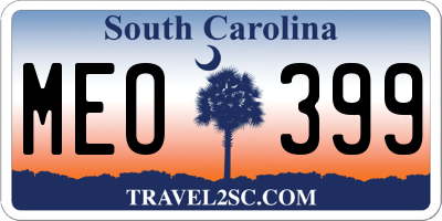 SC license plate MEO399