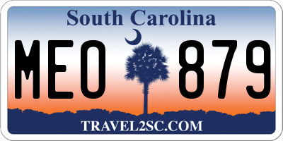 SC license plate MEO879