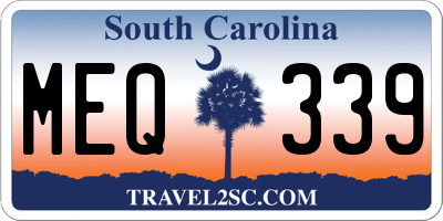 SC license plate MEQ339