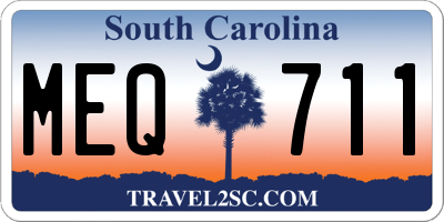 SC license plate MEQ711