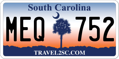 SC license plate MEQ752