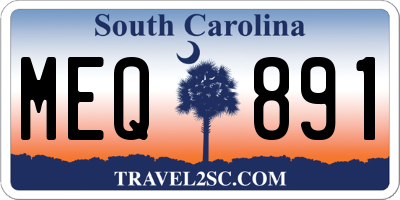 SC license plate MEQ891