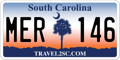 SC license plate MER146