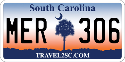 SC license plate MER306