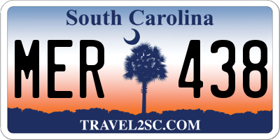 SC license plate MER438