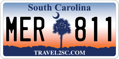 SC license plate MER811