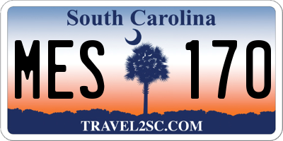SC license plate MES170