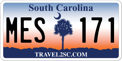 SC license plate MES171