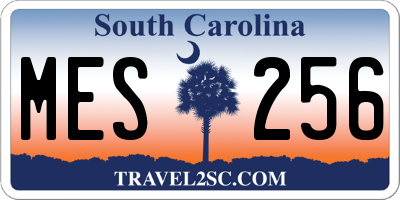 SC license plate MES256
