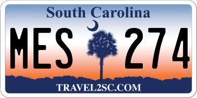 SC license plate MES274