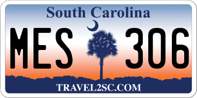 SC license plate MES306