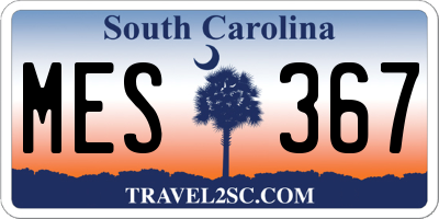 SC license plate MES367