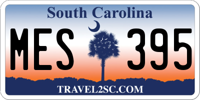 SC license plate MES395