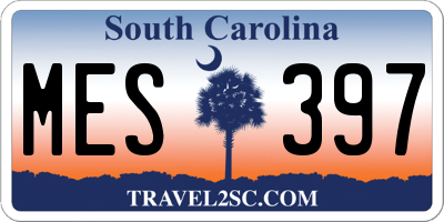 SC license plate MES397