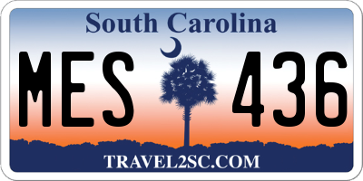 SC license plate MES436