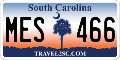 SC license plate MES466