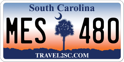 SC license plate MES480
