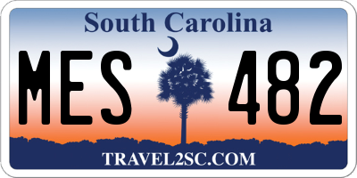 SC license plate MES482