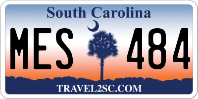 SC license plate MES484