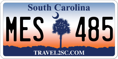 SC license plate MES485