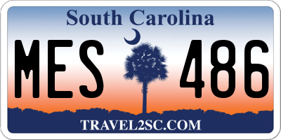 SC license plate MES486