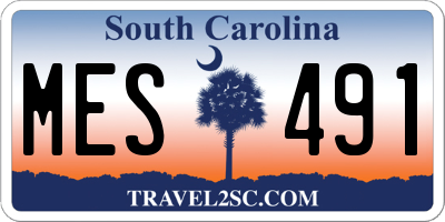 SC license plate MES491