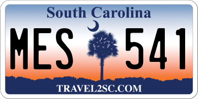 SC license plate MES541