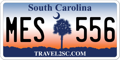 SC license plate MES556